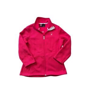 SPYDER CORE Sweater/Jacket, size Large, Red/Pink; full zip;